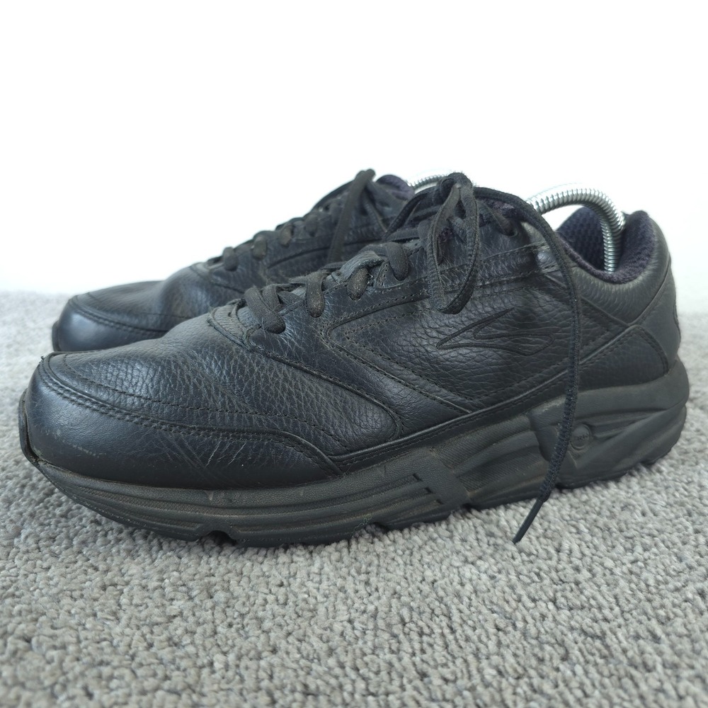 Brooks Addiction Walker 2 Womens Size 10 Black Leather Athletic Shoes 120321B001